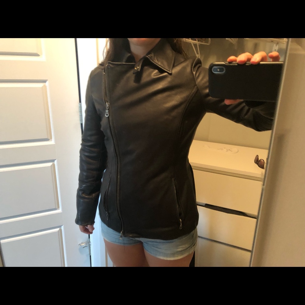 Leather Zip Jacket - Picture 4 of 9
